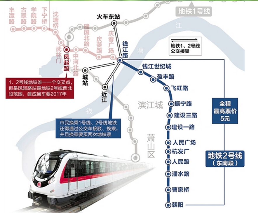 杭州地铁1号线，2号线，3号线，4号线，5号线，6号线站点路线图整理-杭州商铺网